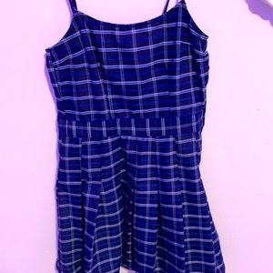 H&M Blue Plaid dress